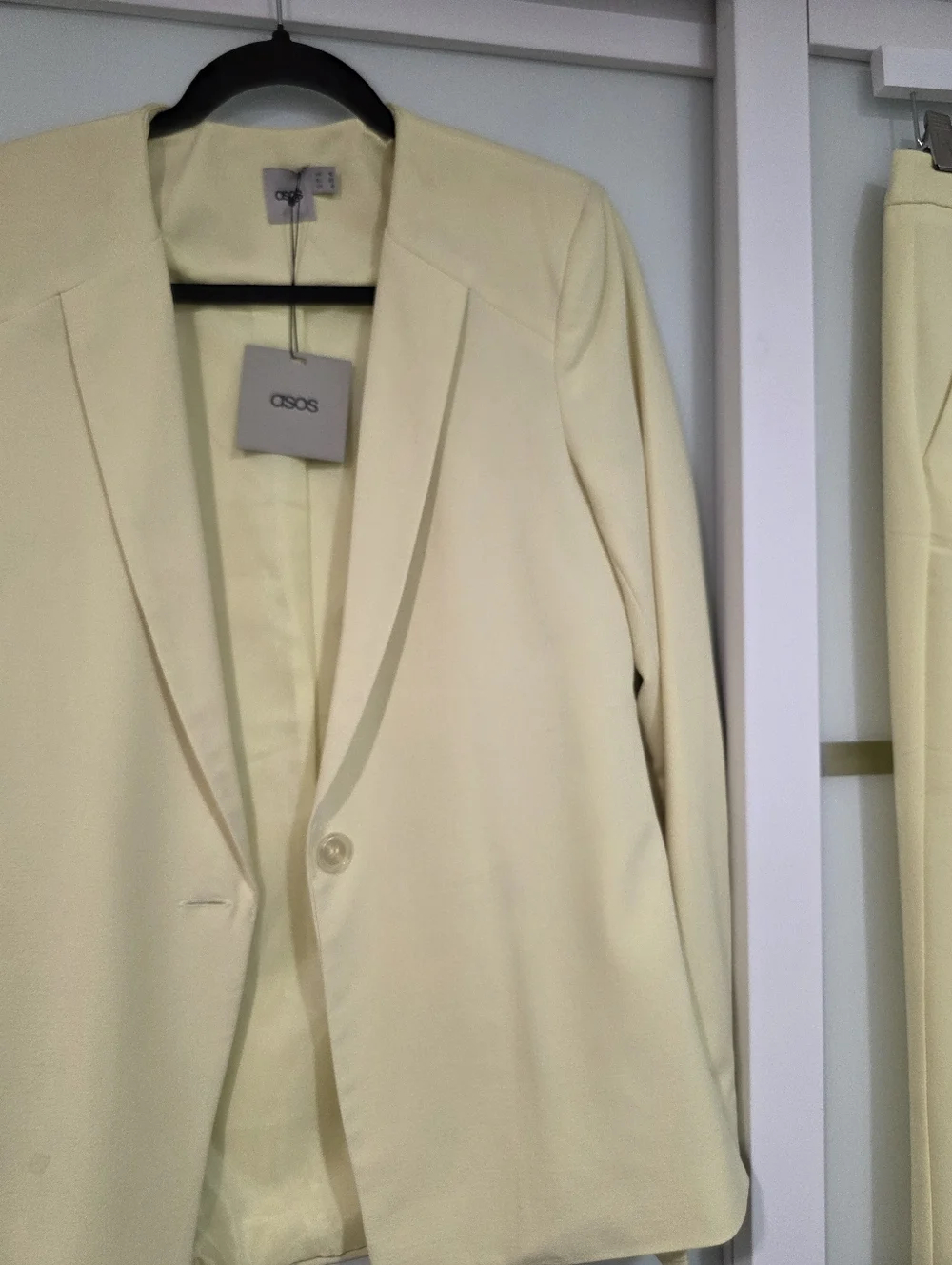 ASOS Lemon Yellow Tailored Suit Set – Blazer & Pants – US 6 – NWT - Picture 10 of 17